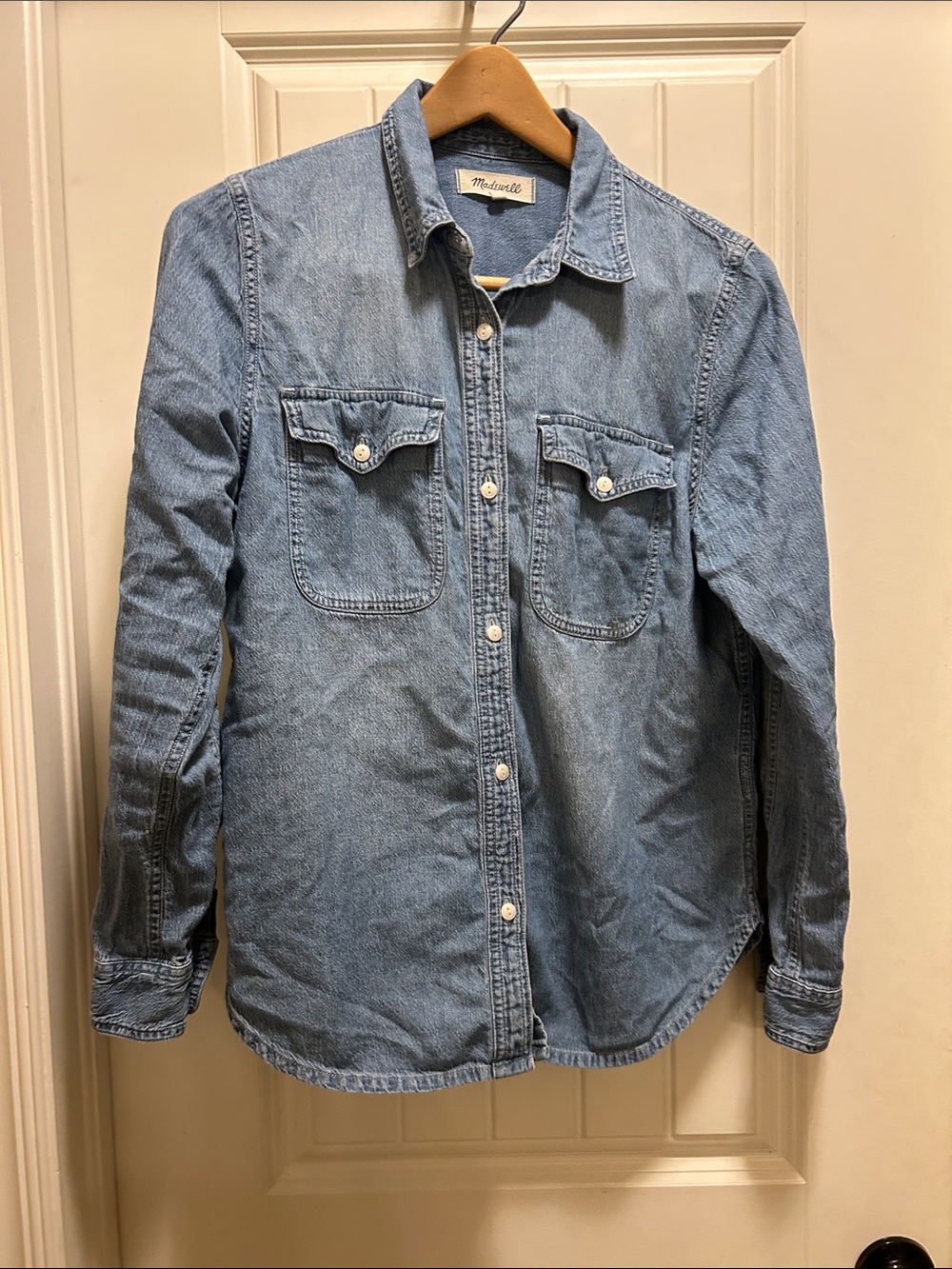 Madewell Light Blue Denim Button-Down Shirt